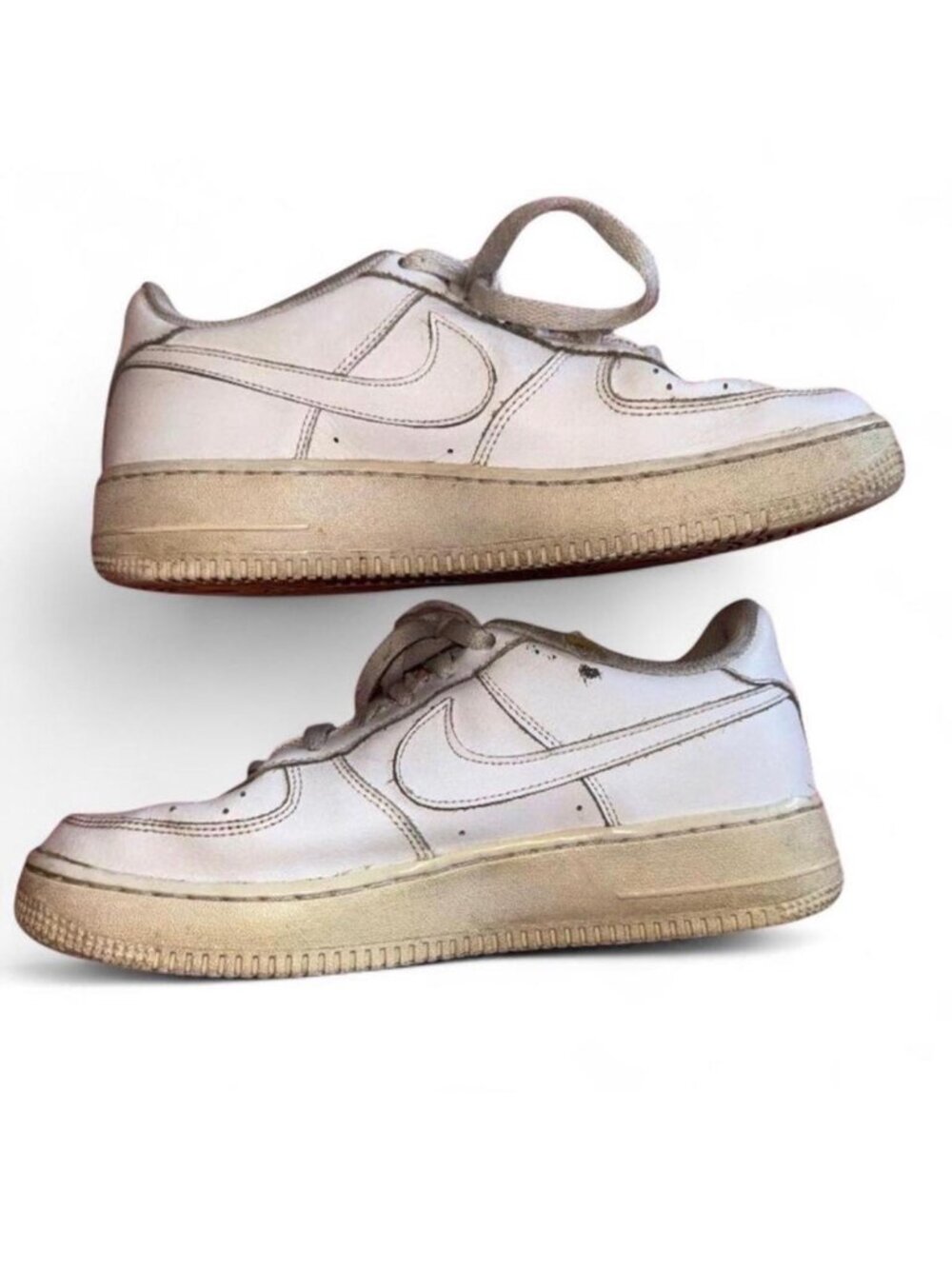Nike Air Force 1 White Low Youth Size 7Y Women’s 8 Sneakers AF1 Shoes